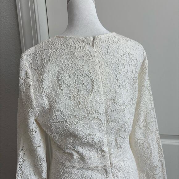 NWT Shoshanna Women’s Abella White Floral Lace
Cocktail Party Dress 6 Bridal - Picture 7 of 16